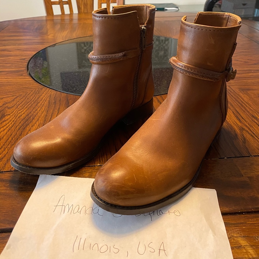 Frye brown ankle boots
